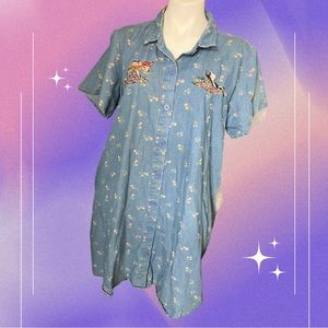 Hot Topic Her Universe Disney Bambi button down dress